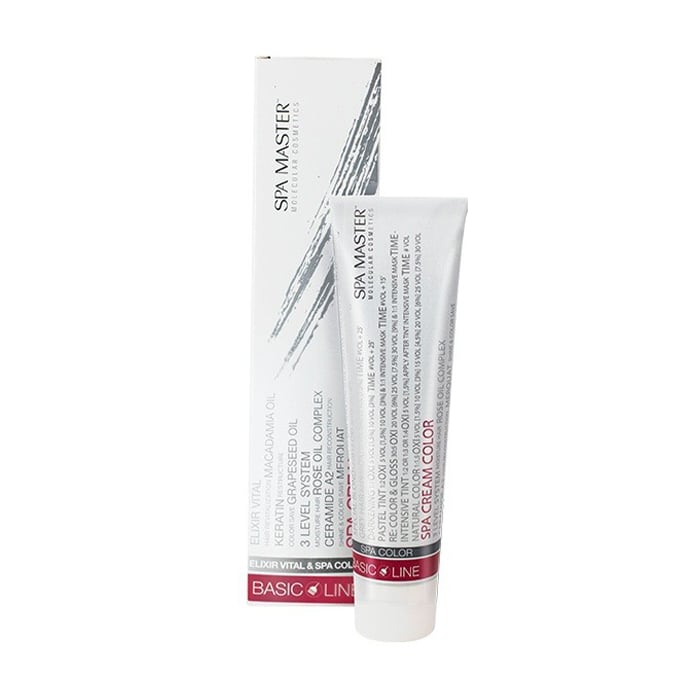 Уцінка! Перманентна крем-фарба для волосся Spa Master Basic Line Spa Cream Color 5/74WC Світлий каштановий шатен, 100 мл